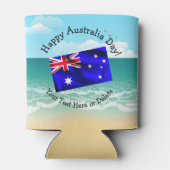 Bearbeiten von Text, der Australien Day Flag Beach Dosenkühler (Rückseite)