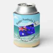 Bearbeiten von Text, der Australien Day Flag Beach Dosenkühler (Kanne Rückseite)