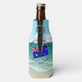 Bearbeiten von Text, der Australien Day Flag Beach Flaschenkühler (Flasche Rückseite)