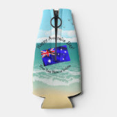 Bearbeiten von Text, der Australien Day Flag Beach Flaschenkühler (Rückseite)