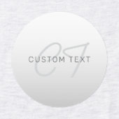 Bearbeiten von Text für die Begrüßung von Unterneh Etiketten (Design 1)