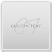 Bearbeiten von Text für Unternehmen, Gruß oder Nam Aufkleber (Vorderseite)