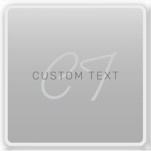 Bearbeiten von Text für Unternehmen, Gruß oder Nam Aufkleber (Vorderseite)