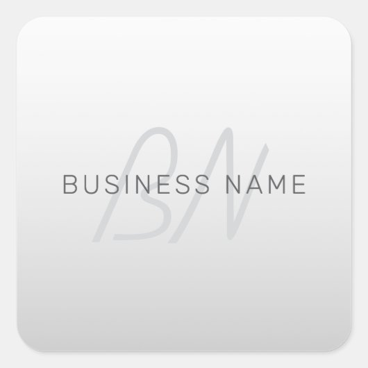 Bearbeiten von Text für Unternehmen, Gruß oder Nam Quadratischer Aufkleber (Vorderseite)