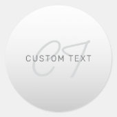 Bearbeiten von Text für Unternehmen, Gruß oder Nam Runder Aufkleber (Vorderseite)