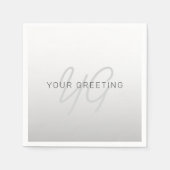 Bearbeiten von Text für Unternehmen, Gruß oder Nam Serviette (Vorderseite)