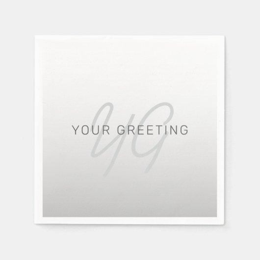 Bearbeiten von Text für Unternehmen, Gruß oder Nam Serviette (Vorderseite)