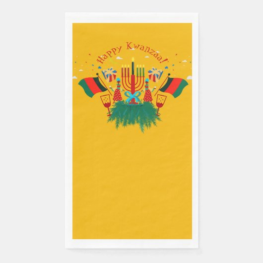 Bearbeiten von Text im Kwanzaa-Party Serviette (Vorderseite)