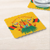 Bearbeiten von Text im Kwanzaa-Party Untersetzer (angewinkelt)