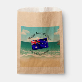 Bearbeiten von Text Matching Australia Day Flag Be Geschenktütchen