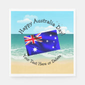 Bearbeiten von Text Matching Australia Day Flag Be Serviette (Vorderseite)