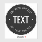 Bearbeiten von Text und Farben transparent Aufkleber (Blatt)