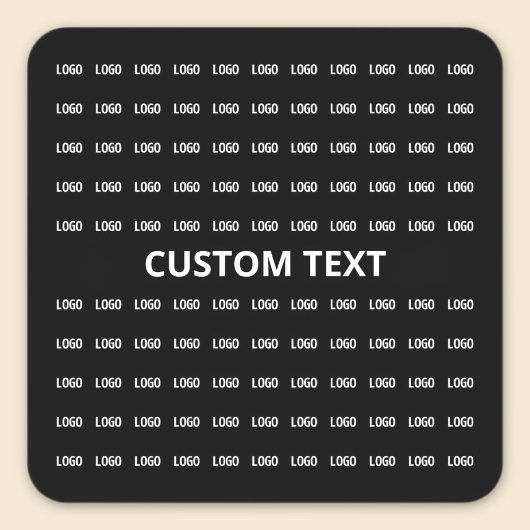 Bearbeiten von Text und Hochgeladenes Bild- oder L Quadratischer Aufkleber