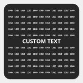 Bearbeiten von Text und Hochgeladenes Bild- oder L Quadratischer Aufkleber (Vorderseite)