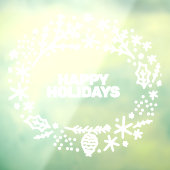 Bearbeiten von Text Winter Frame-Fenstern Fensteraufkleber (Blatt 3)