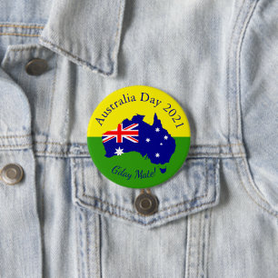 Bearbeiten von Text zum Australientag 3" (75 mm) Button