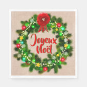 Bearbeiten von Textserviette für Tischjoyeux noël  Serviette (Vorderseite)