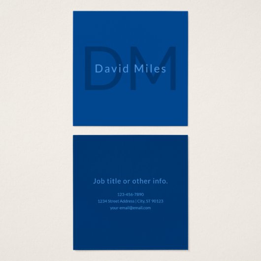 Bearbeiten von Textvorlage für Mit Monogramm Namen (Vorne & Hinten)