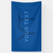 Bearbeiten von Textvorlage für Mit Monogramm Namen Banner (Vertikal)