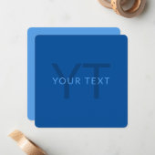 Bearbeiten von Textvorlage für Mit Monogramm Namen Mitteilungskarte (Vorderseite/Rückseite Beispiel)