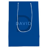 Bearbeiten von Textvorlage für Mit Monogramm Namen Mittlere Geschenktüte (Rückseite)