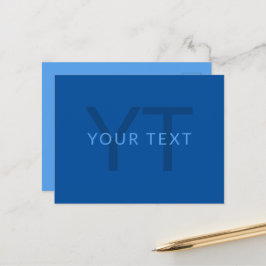 Bearbeiten von Textvorlage für Mit Monogramm Namen Postkarte