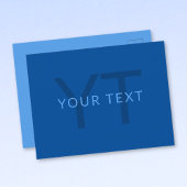 Bearbeiten von Textvorlage für Mit Monogramm Namen Postkarte