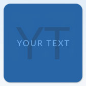 Bearbeiten von Textvorlage für Mit Monogramm Namen Quadratischer Aufkleber