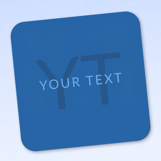 Bearbeiten von Textvorlage für Mit Monogramm Namen Quadratischer Aufkleber