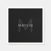 Bearbeiten von Textvorlage für Mit Monogramm Namen Serviette (Vorderseite)