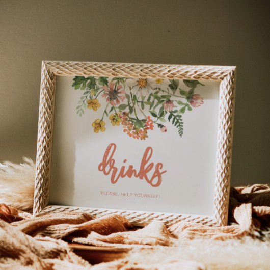 Bearbeiten von Wildblumen Poster