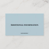 Bearbeiten von Zuhause-Buildern Visitenkarte (Rückseite)