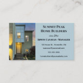 Bearbeiten von Zuhause-Buildern Visitenkarte (Vorderseite)