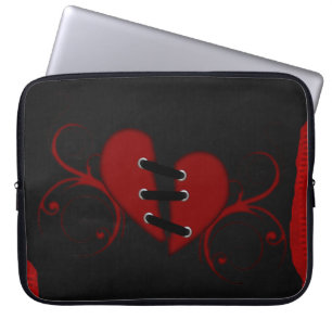 BEARBEITETER HERZLAPTOP-SLEEVE LAPTOPSCHUTZHÜLLE