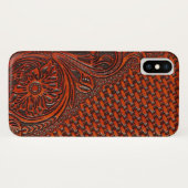 Bearbeiteter lederner Kasten Case-Mate iPhone Hülle (Rückseite (Horizontal))