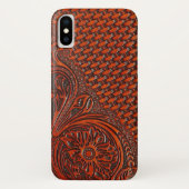 Bearbeiteter lederner Kasten Case-Mate iPhone Hülle (Rückseite)