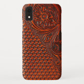 Bearbeiteter lederner Kasten Case-Mate iPhone Hülle (Rückseite)