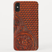 Bearbeiteter lederner Kasten Case-Mate iPhone Hülle (Rückseite)