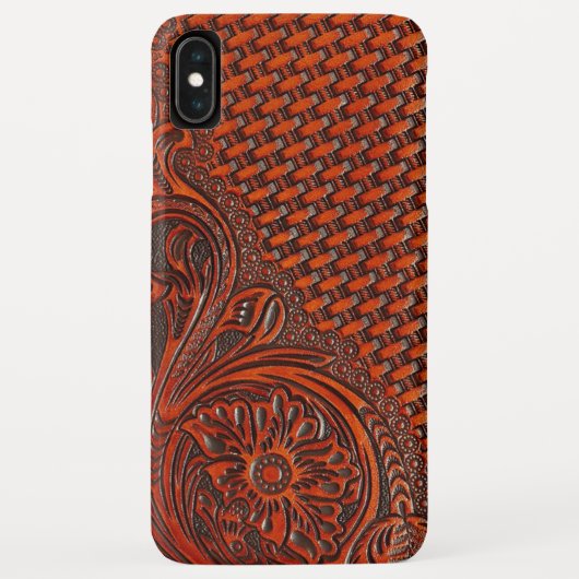 Bearbeiteter lederner Kasten Case-Mate iPhone Hülle (Rückseite)