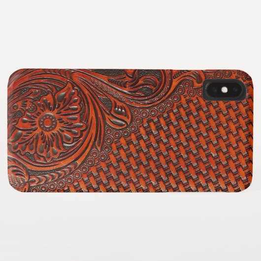 Bearbeiteter lederner Kasten Case-Mate iPhone Hülle (Rückseite (Horizontal))