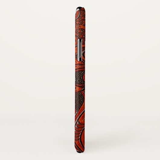 Bearbeiteter lederner Kasten Case-Mate iPhone Hülle (Hinten/Rechts)