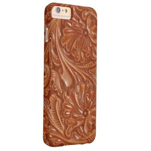 bearbeitetes Leder des Südwestmuster-Westerns Land Case-Mate iPhone Hülle (Rückseite/Rechts)