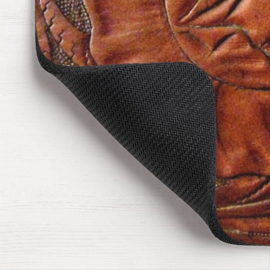 Bearbeitetes ledernes Mousepad (Ecke)