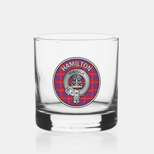 [BEARBEITUNG] Clan Hamilton Wappen & Tartan Whiskyglas (Vorderseite)