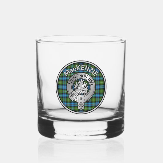 [BEARBEITUNG] Clan MacKenzie Wappen & Tartan Whiskyglas (Vorderseite)
