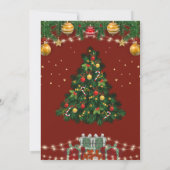 Bearbeitung der Einladungskarte für Weihnachten (Rückseite)