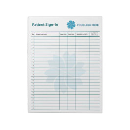 Bearbeitung der Patientenanmeldung Notizblock