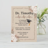 Bearbeitung des Abschlusses eines Arztes Einladung (Stehend Vorderseite)