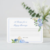 Bearbeitung eines Rezeptes für eine glückliche Ehe Begleitkarte (Stehend Vorderseite)