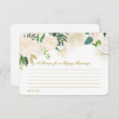 Bearbeitung eines Rezeptes für eine glückliche Ehe Begleitkarte (Vorne/Hinten)